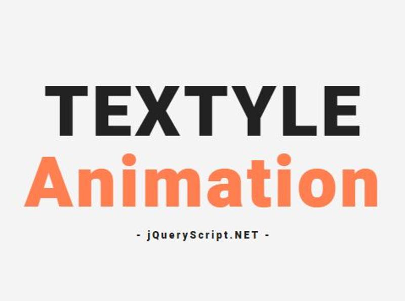 JS text animation