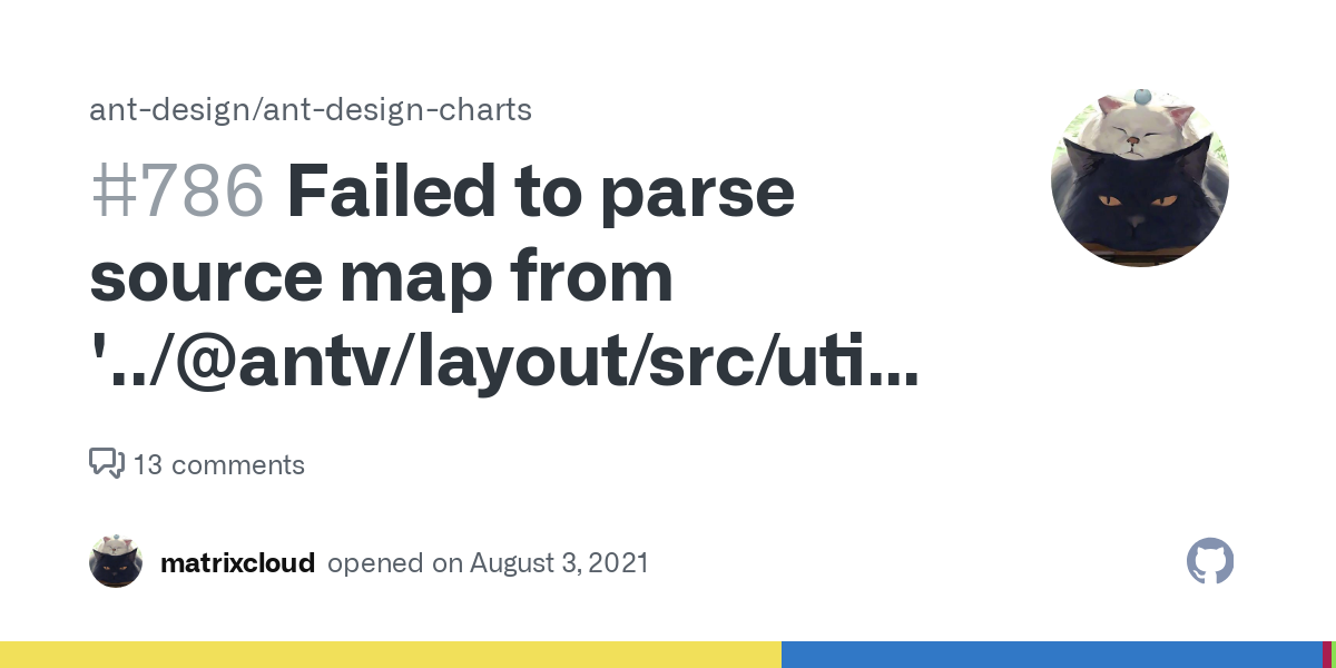 AntV Failed to parse source map from