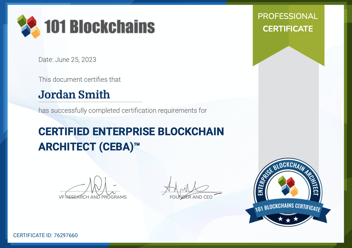 blockchain certification