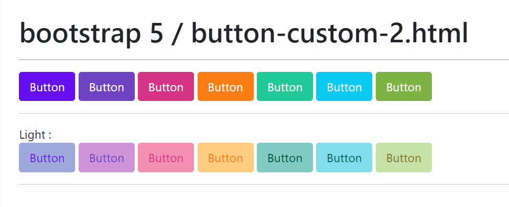 Bootstrap5 ボタン