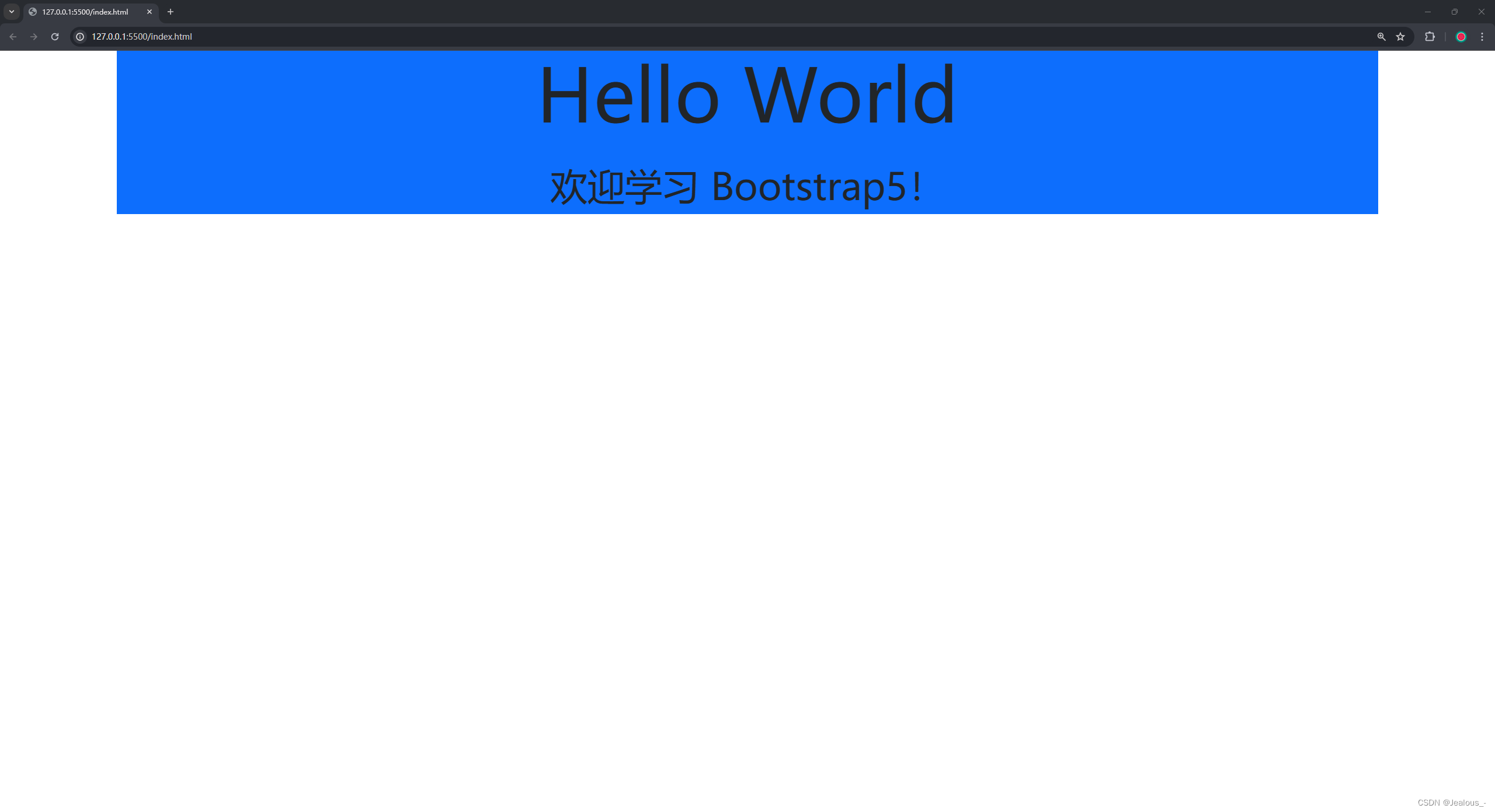 Bootstrap5 容器