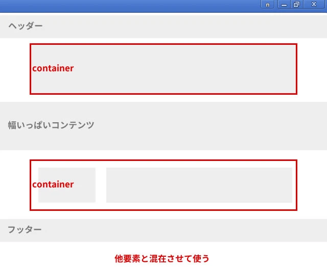 Bootstrapで中寄せするには？