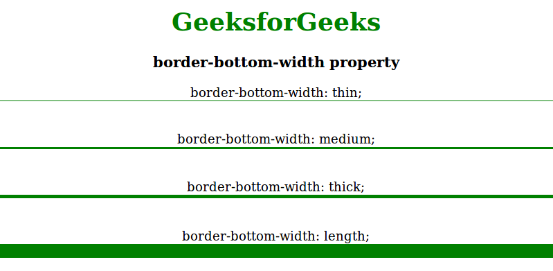 border-bottom css