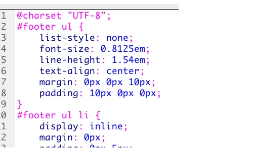 CSS プロパティ @charset