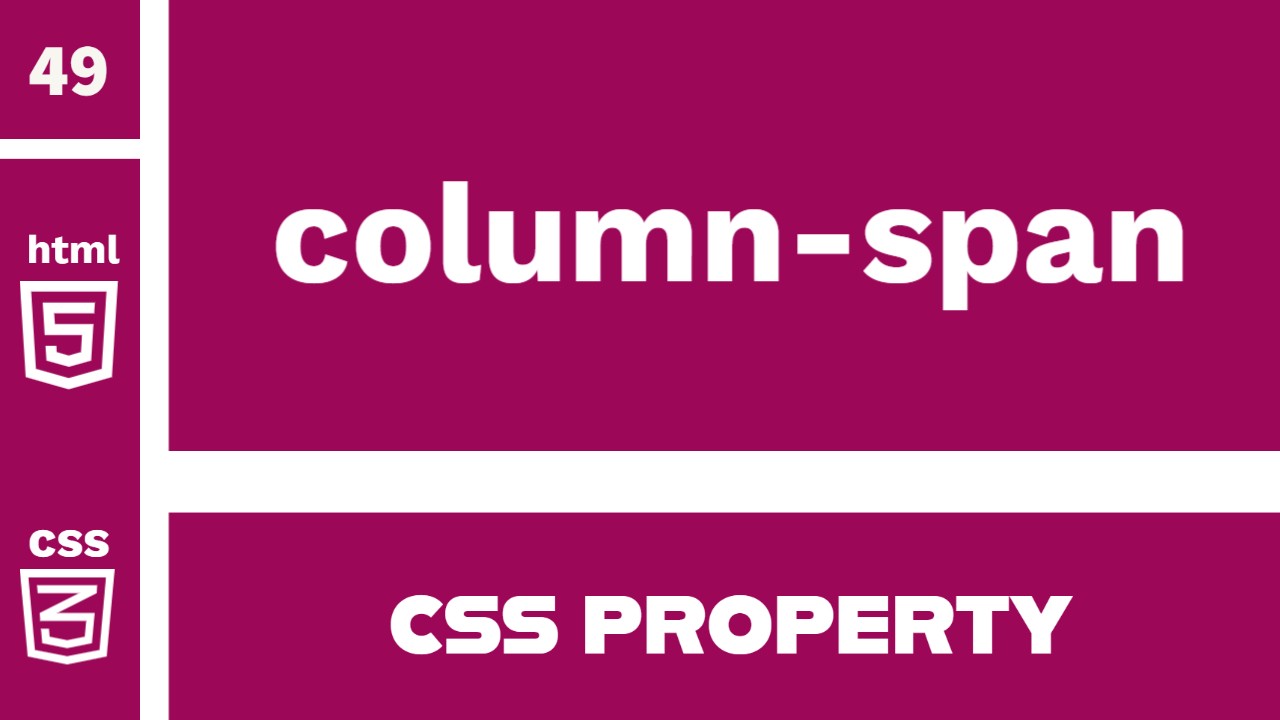 CSS プロパティ column-span