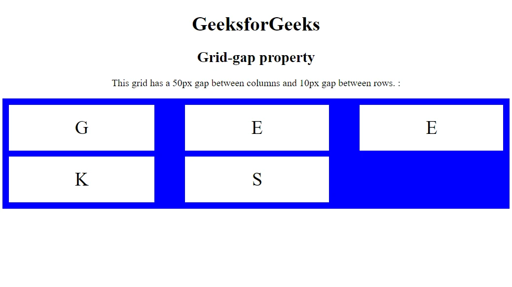 CSS プロパティ grid-gap