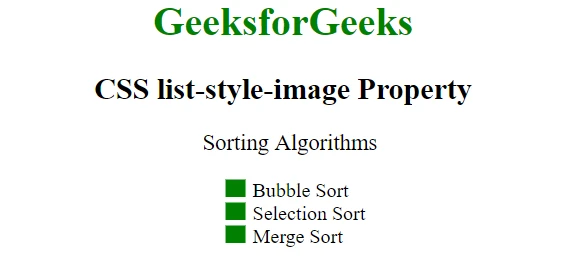 CSS プロパティ list-style-image