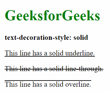 CSS プロパティ text-decoration-style