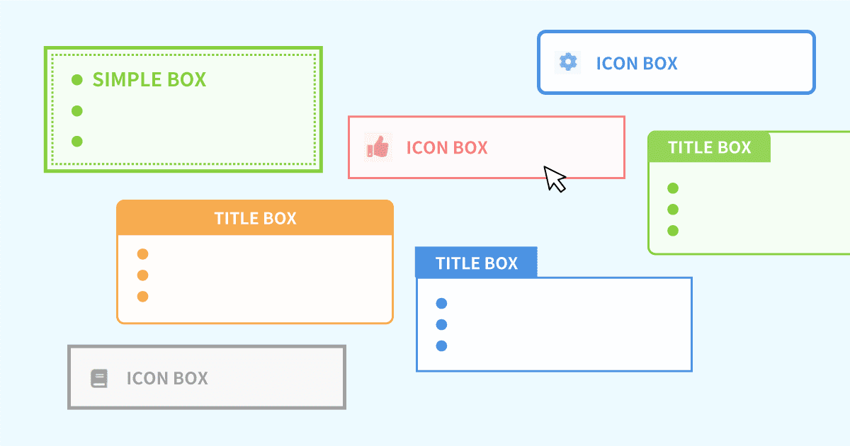 css ボックスデザイン タイトル