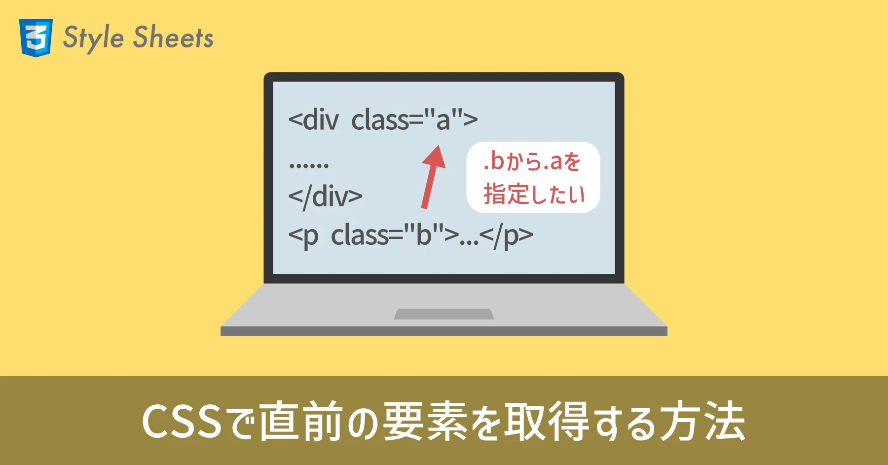 css 隣接セレクタ 直前