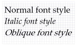 font-style normal