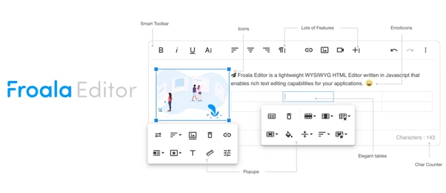 Froala は WYSIWYG エディターですか?