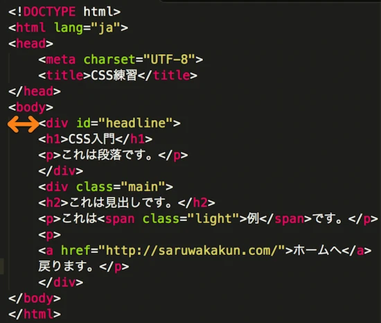 html CSSの例