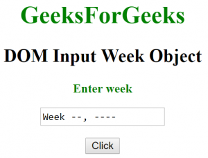 HTML DOM input オブジェクト - week