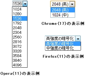 html keygenラベル