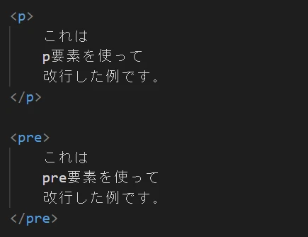 html preラベル