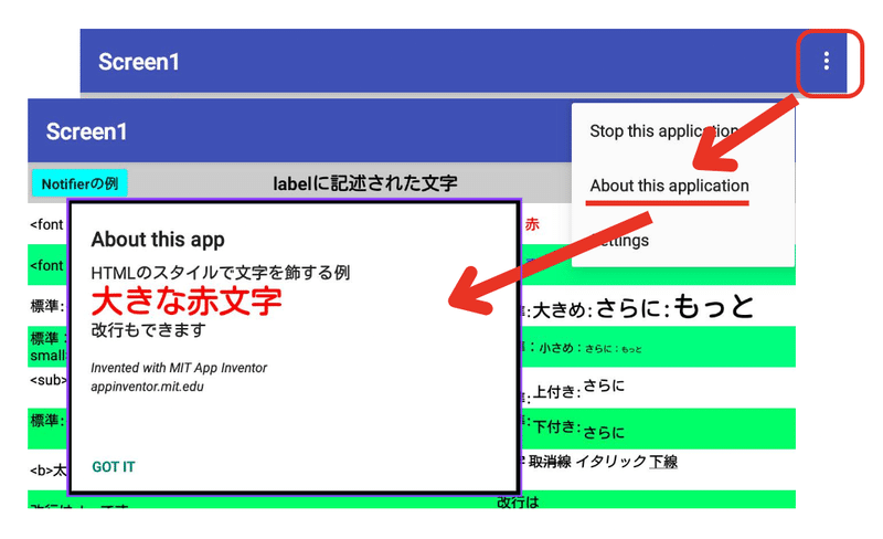 html subラベル