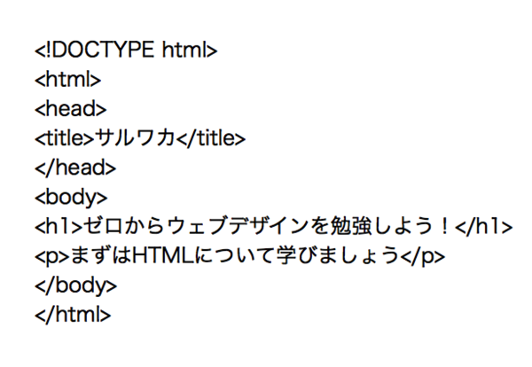 HTMLの書き始めは？