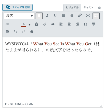 HTMLの編集でWYSIWYGとは何ですか？