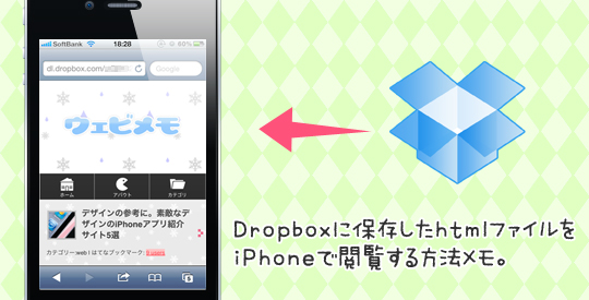 iPhoneでHTMLを開くには？