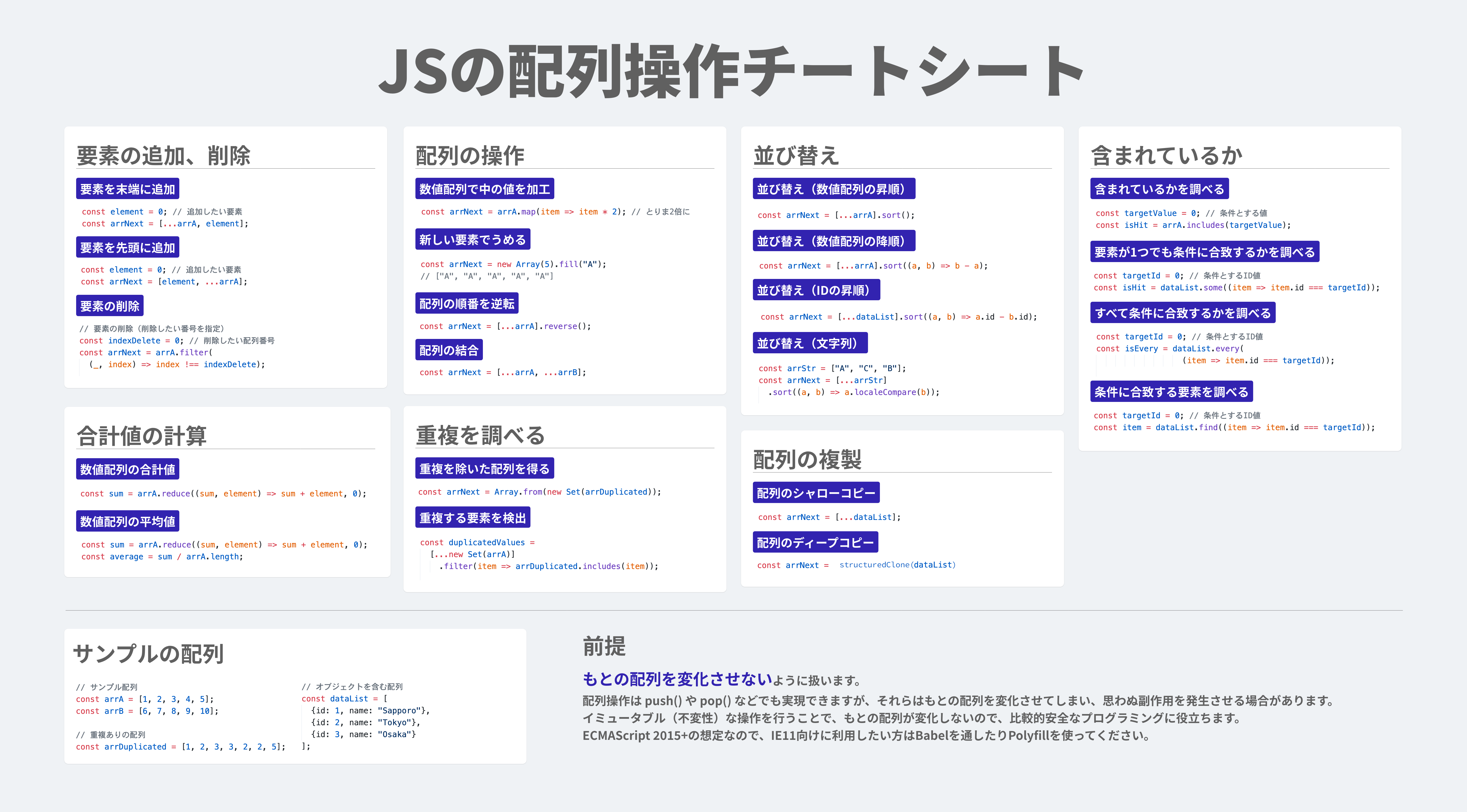 JavaScriptで配列を使うメリットは？