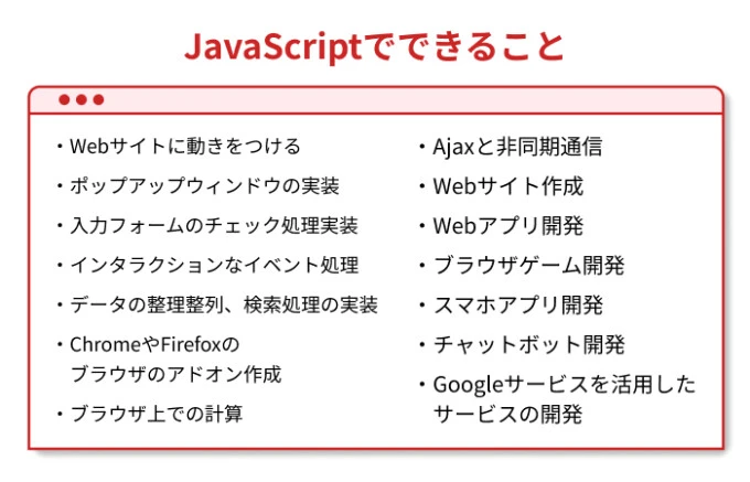 JavaScriptの強みは何ですか？