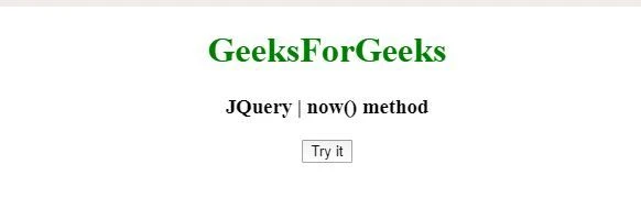 jQuery $.now() メソッド