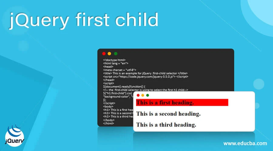 jQuery children first-