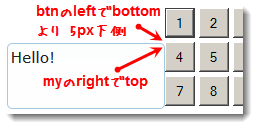 jQuery dialog position