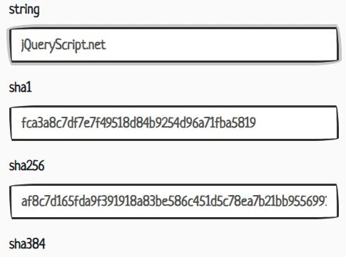 jquery hash