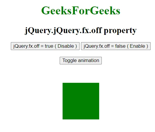 jQuery jQuery.fx.off プロパティ