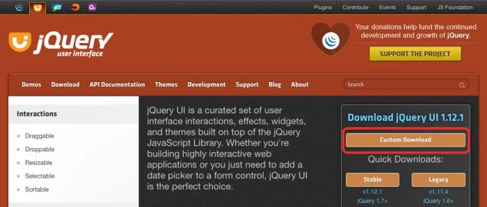 jQuery UI API カテゴリ - エフェクト