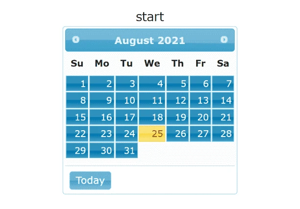 jQuery UIの日付ピッカー（Datepicker）