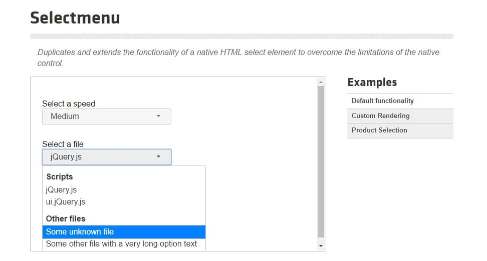 jQuery UIの選択（Selectable）