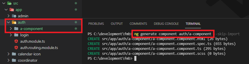 Ng generate component