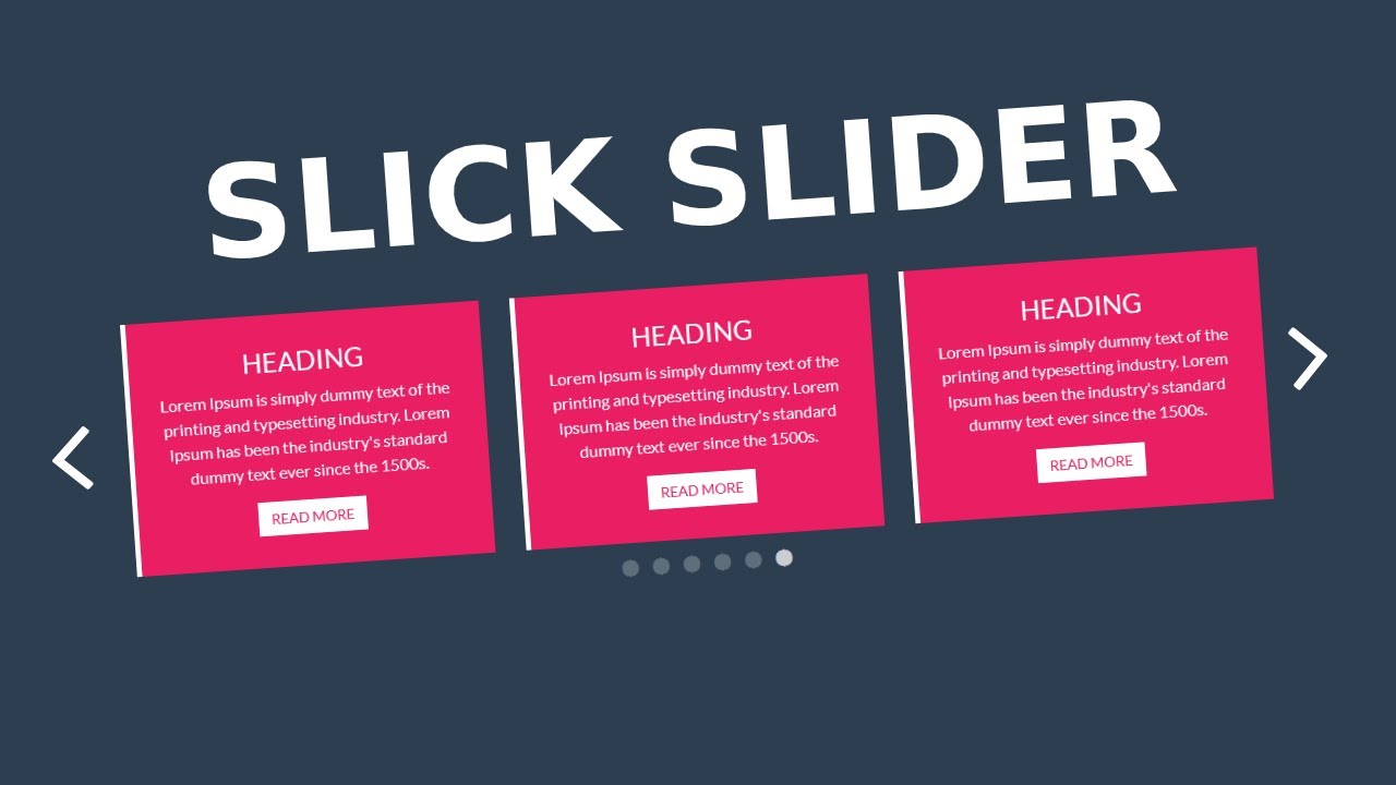 Slick slider