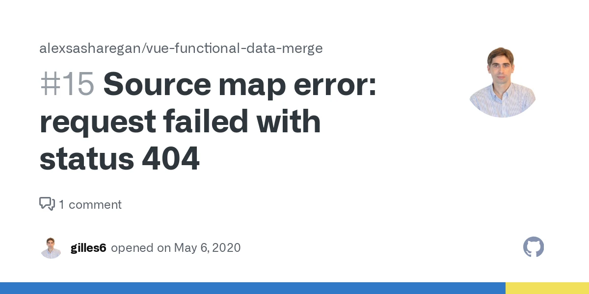 Source map error error request failed with status 404