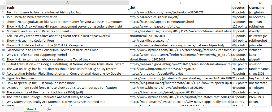 vba parse html